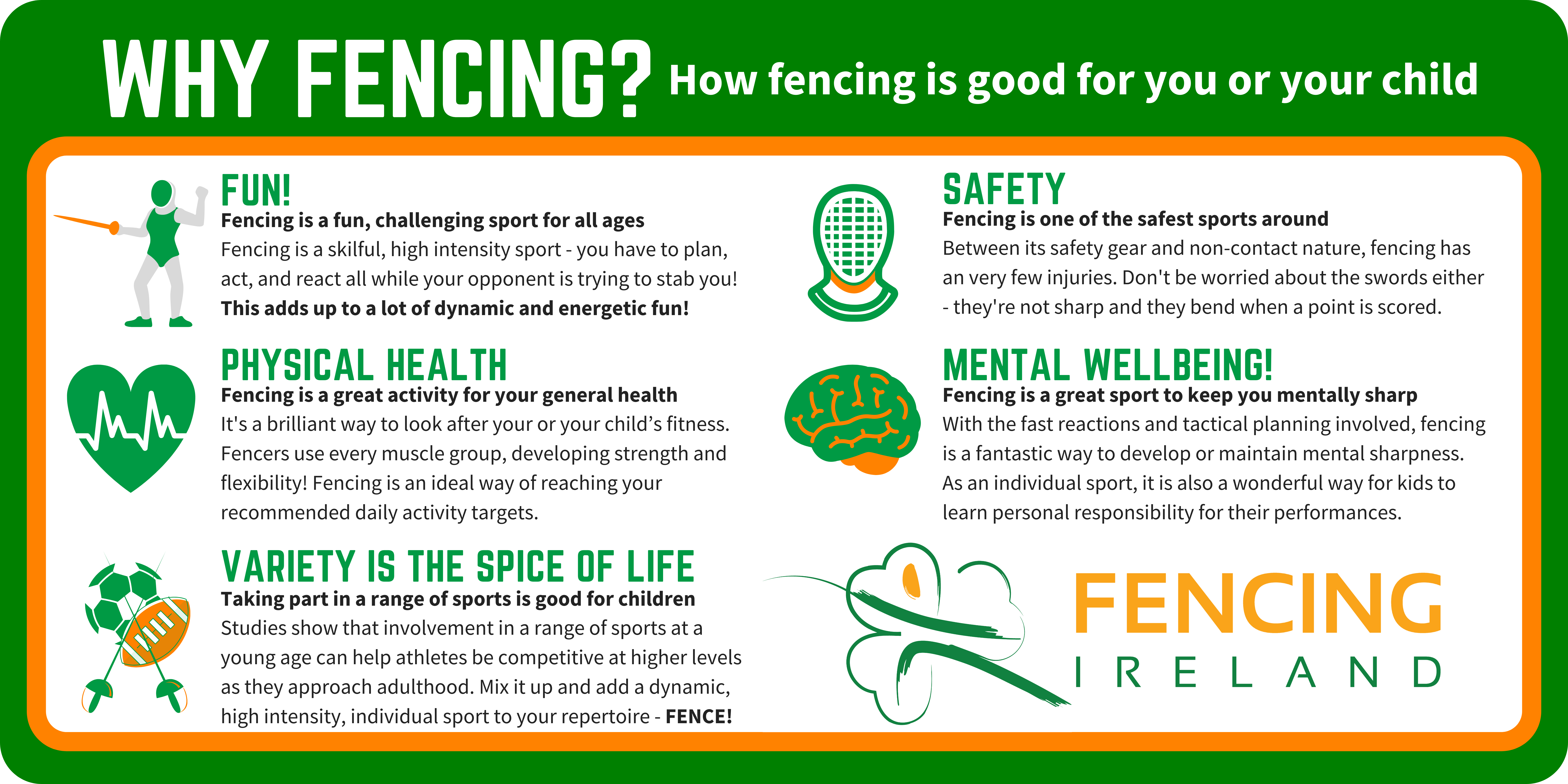 How fencing is good for you banner