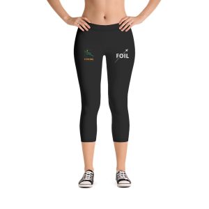 Fencing Ireland Black Capri Leggings - FOIL