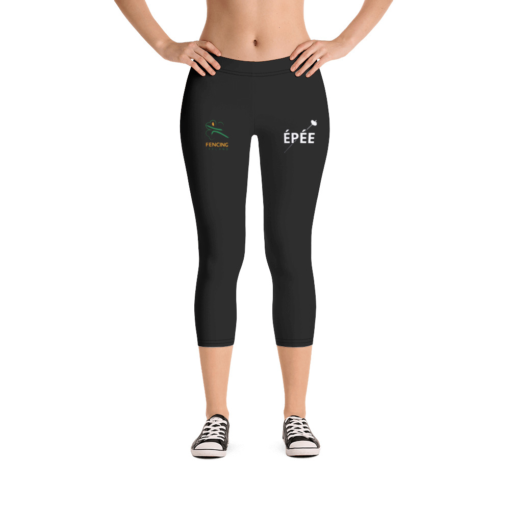 Fencing Ireland Black Capri Leggings EPEE