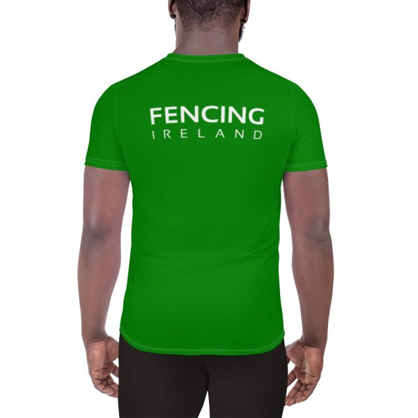 Fencing Ireland Men’s Athletic T-shirt - Green - Image 2