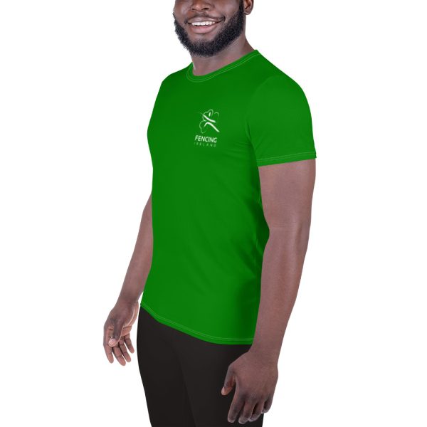 Fencing Ireland Men’s Athletic T-shirt - Green - Image 4