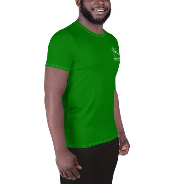 Fencing Ireland Men’s Athletic T-shirt - Green - Image 3