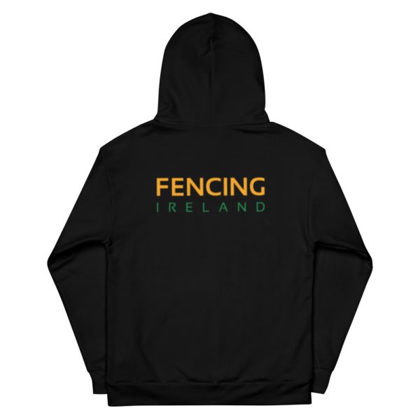 Fencing Ireland Unisex Hoodie - Black - Image 2
