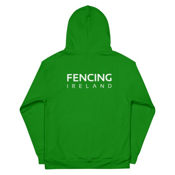 Fencing Ireland Unisex Hoodie - Green - Image 2