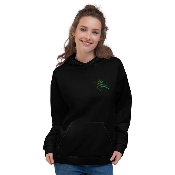 Fencing Ireland Unisex Hoodie - Black - Image 3