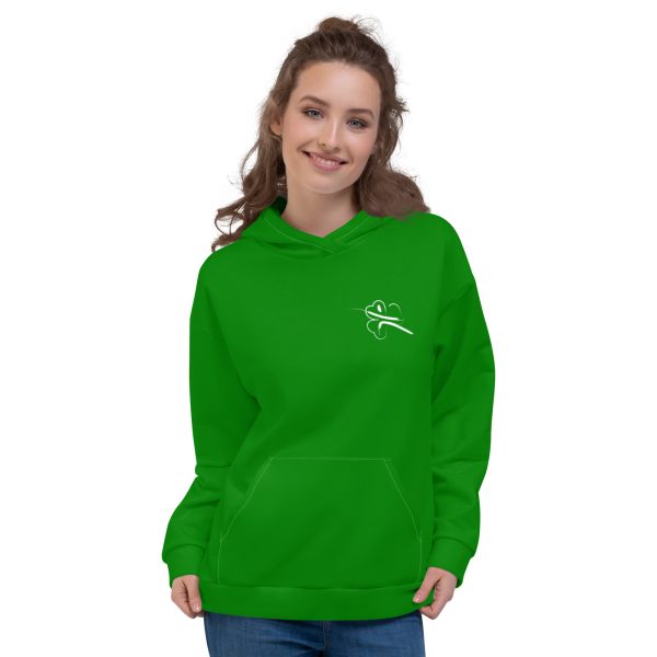 Fencing Ireland Unisex Hoodie - Green - Image 3