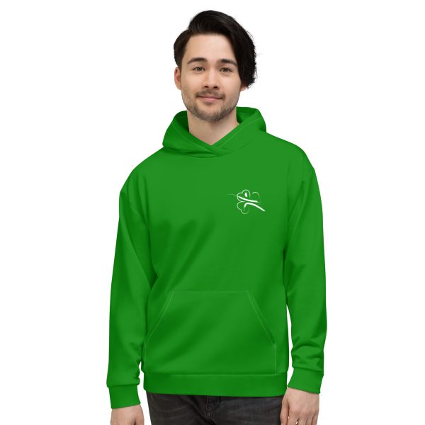 Fencing Ireland Unisex Hoodie - Green - Image 4