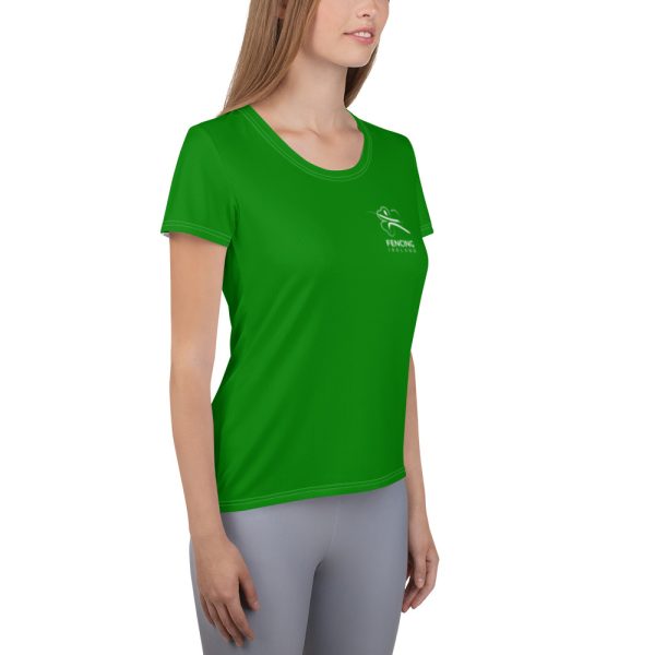 Fencing Ireland Women's Athletic T-shirt - Green - Image 3